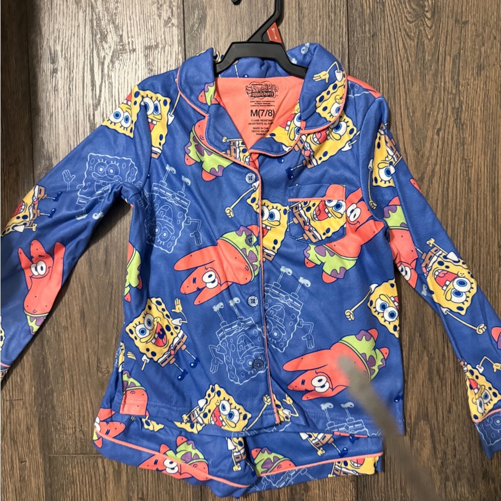 Blue SpongeBob Pajama Set